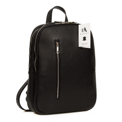 Rucsac laptop 14 inch din piele naturala DiAmanti Rovereto Nero